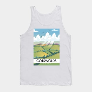 Cotswolds travel poster Tank Top